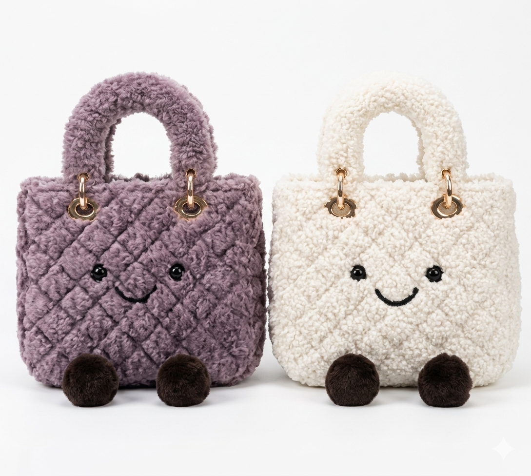 Quilted Diamond Plushie Bags