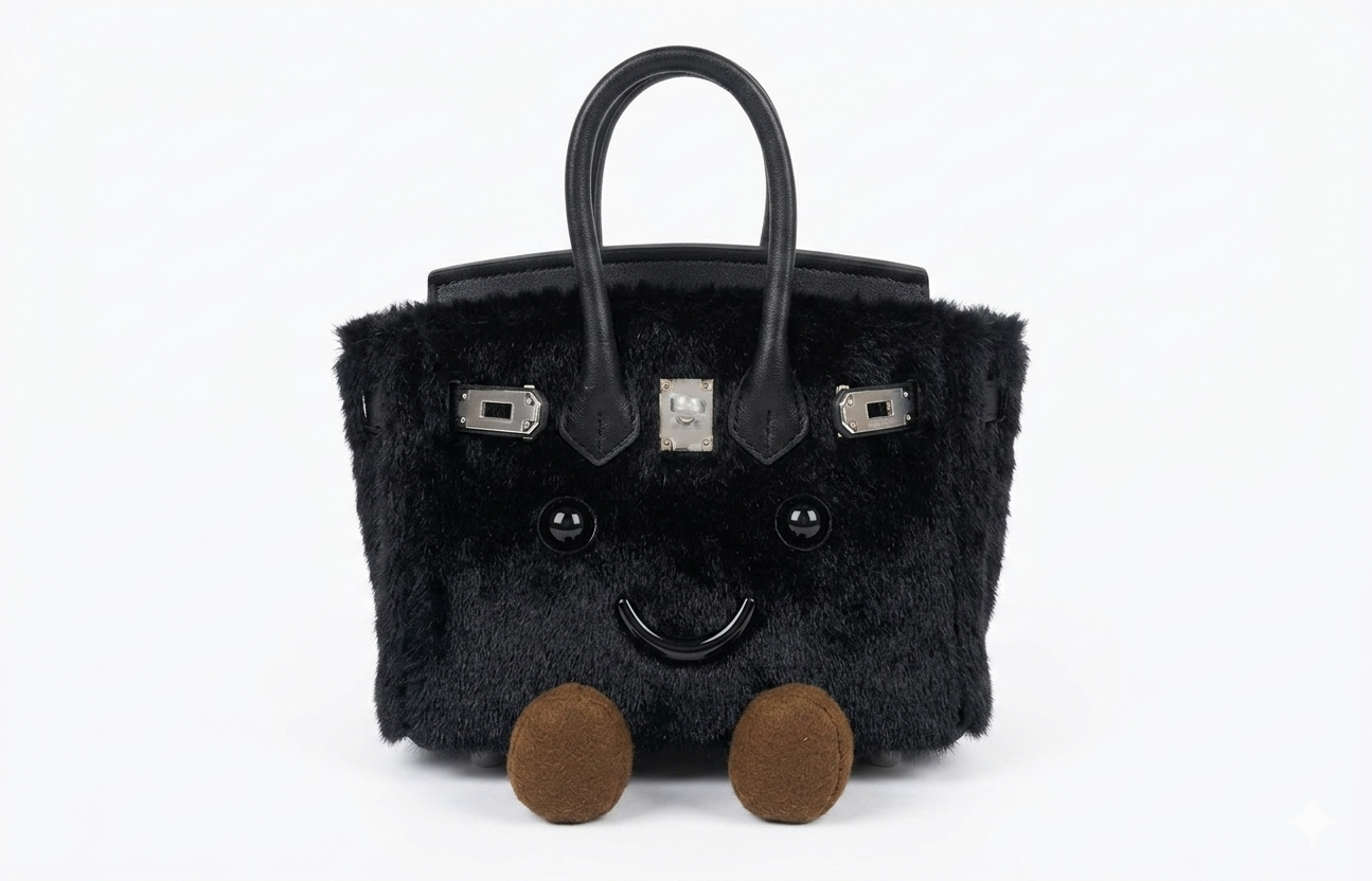 Mini Inky Birkin Plushie