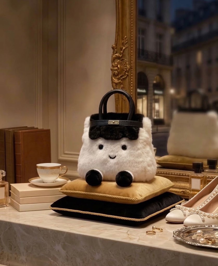 Plushie Bag Charm Mini - Monochrome