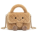 Brown Quilted Plushie Bag (no gold hardware edition)