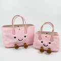 Tote Plushie Bag - Baby Pink