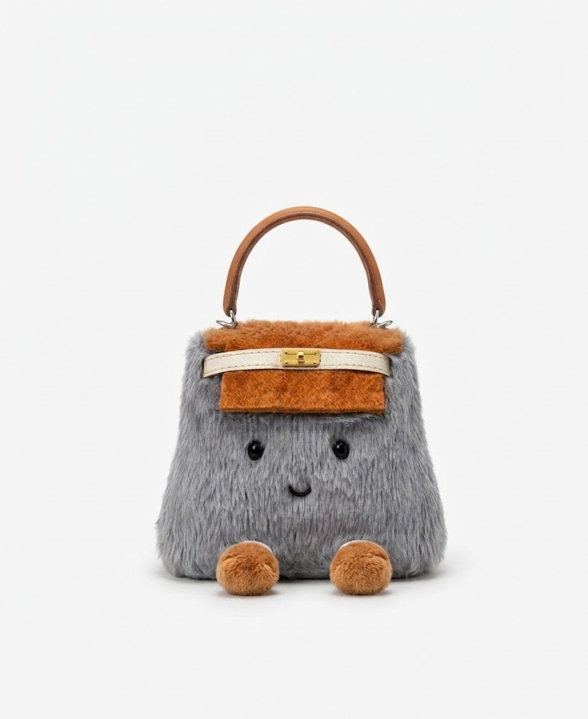 Plushie Bag Charm Mini - Grey