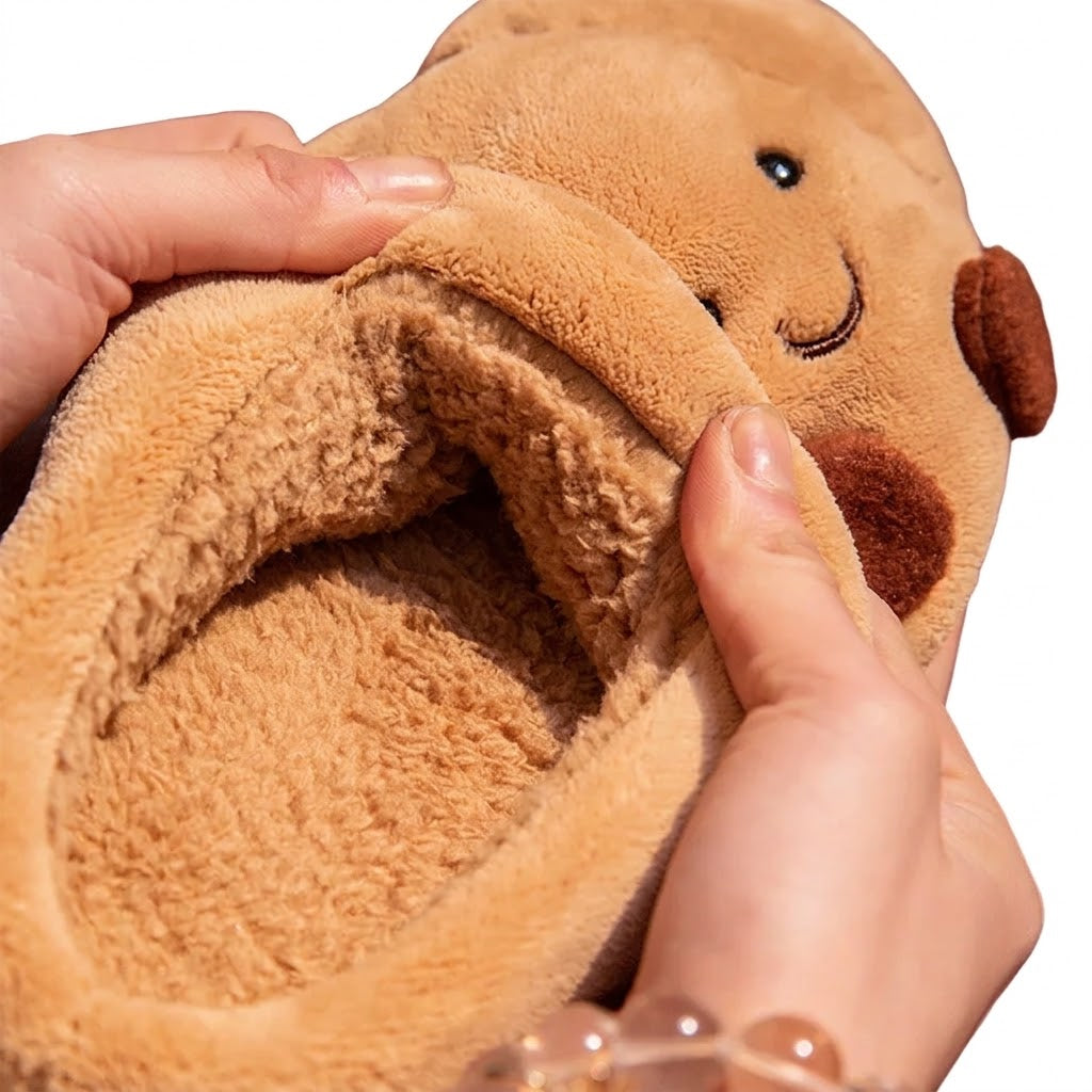 Croissant Plushie Slippers