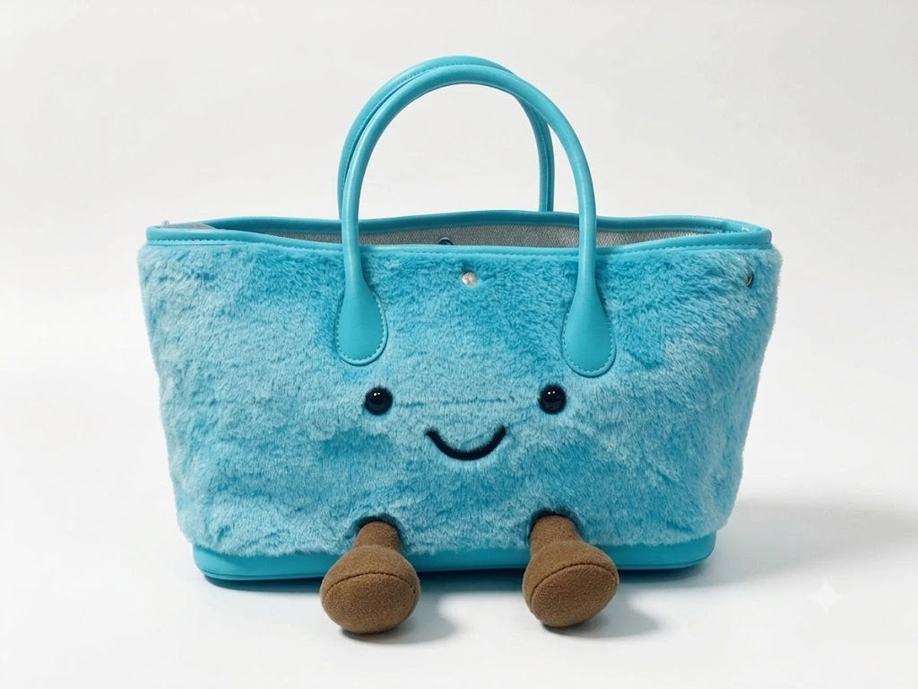 Tote Plushie Bag - Blue