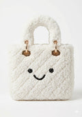 White Quilted Lady Plushie Bag