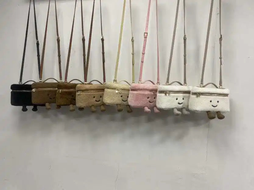 Plushie Travel Companion Bags - Teddy Puff