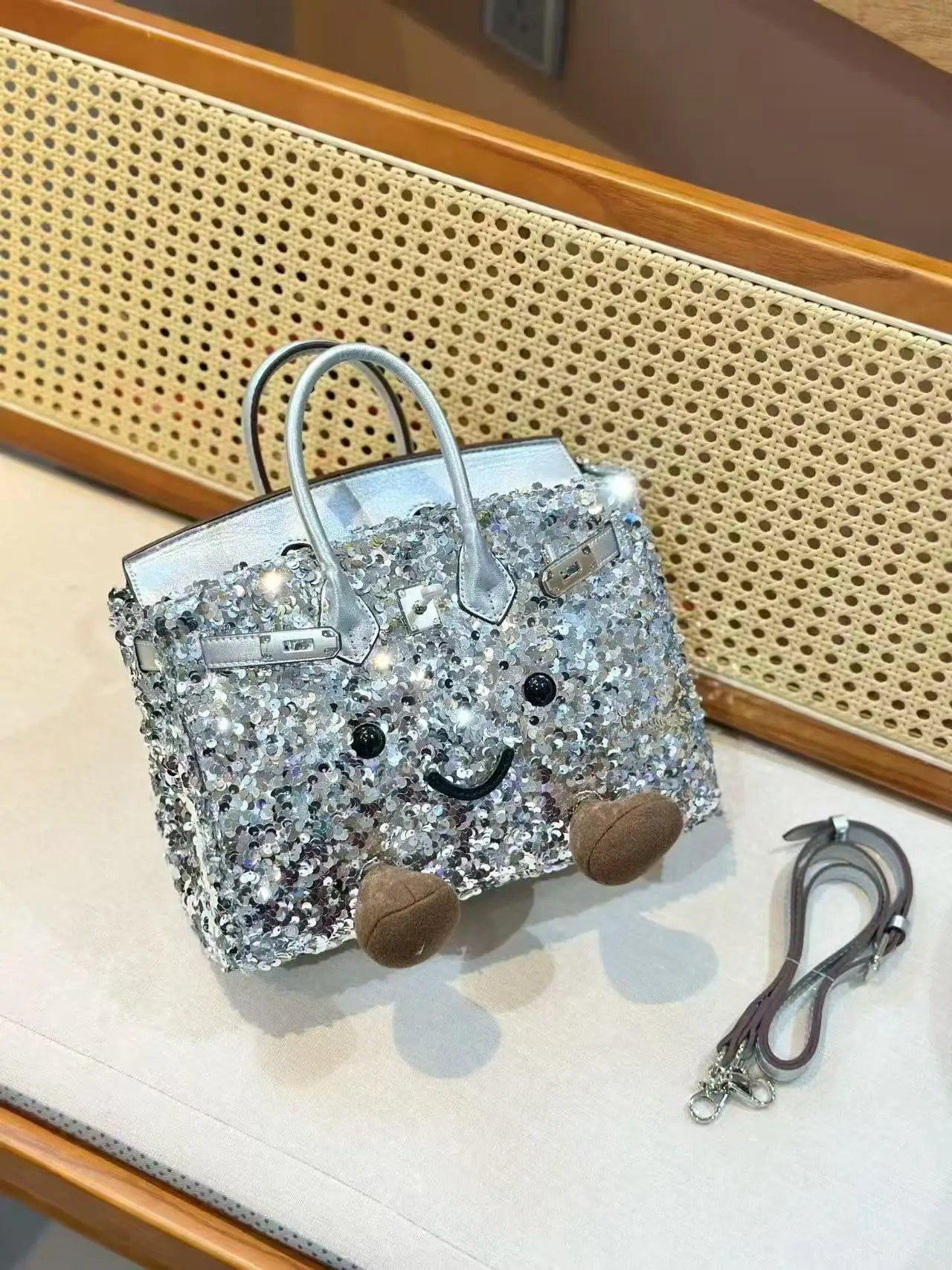 Glitter Ball Plushie Bag