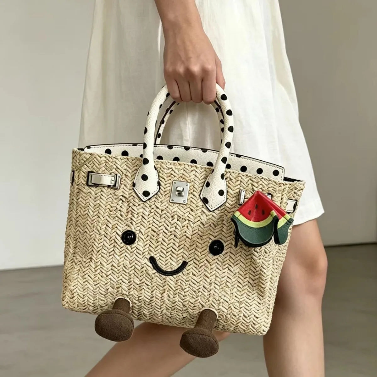 Dottie Dune Raffia Bag