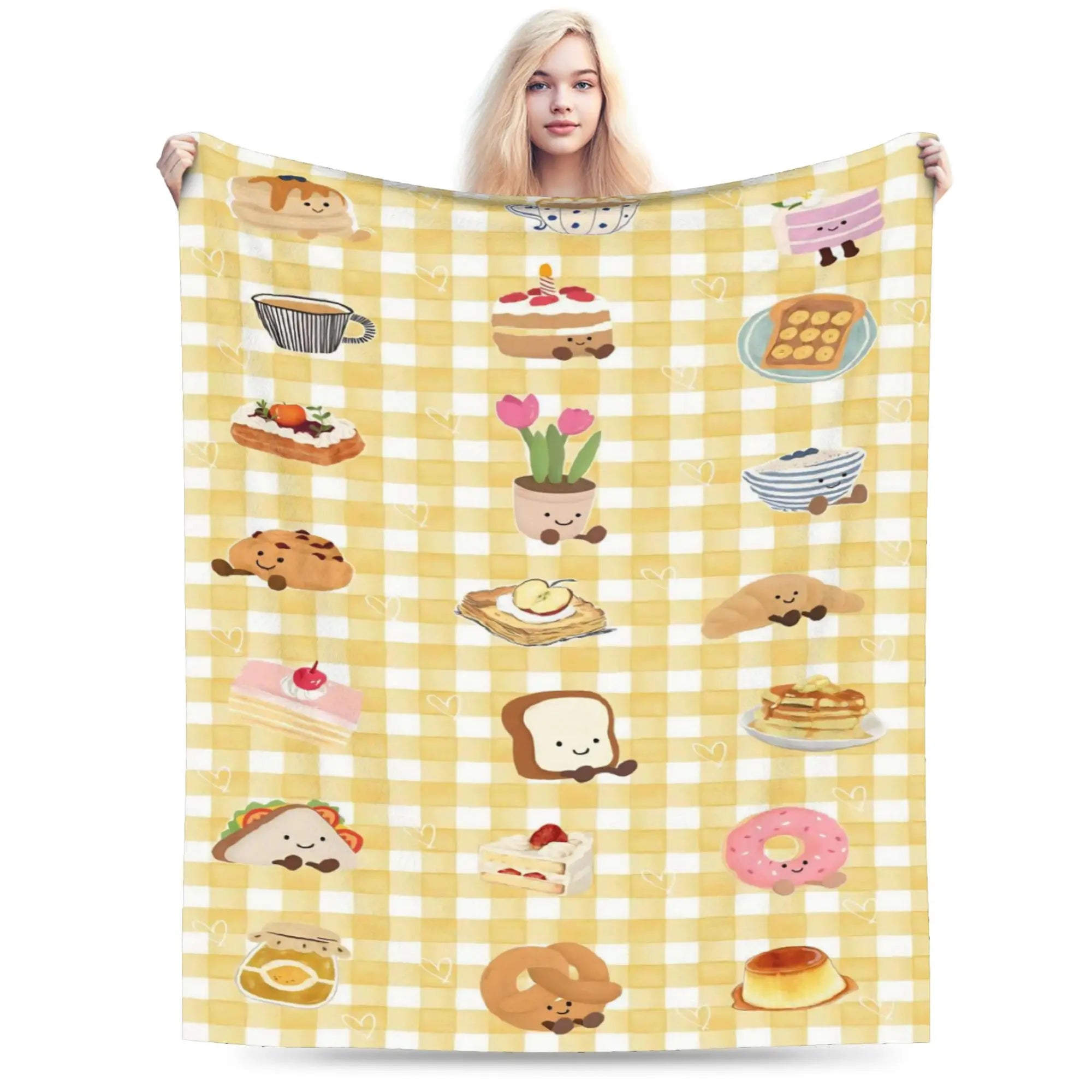 Little Pals Gingham Blanket - Yellow